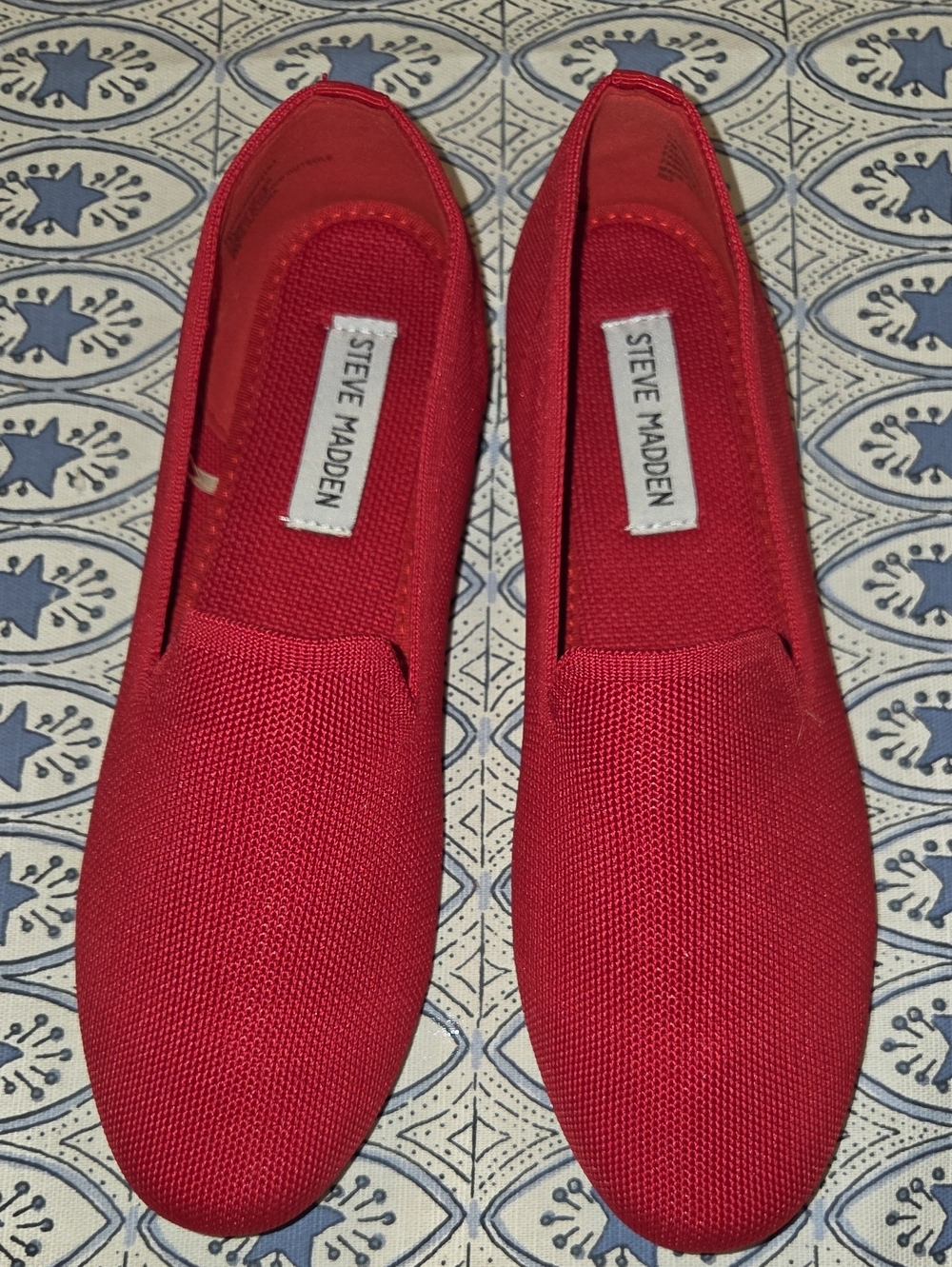 Steve Madden Red Slip-On Flats